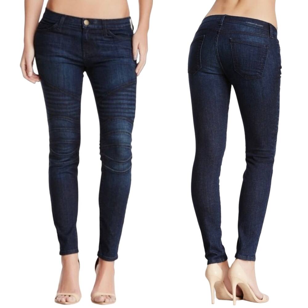 Current/Elliott Moto Ankle Skinny Jeans 0/25
